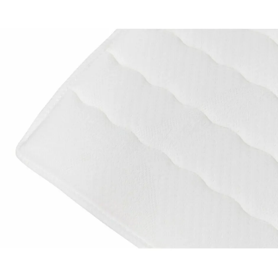 Mobilier1 Lit continental Baltimore 173, Double, Blanc, Faux cuir, Disponible