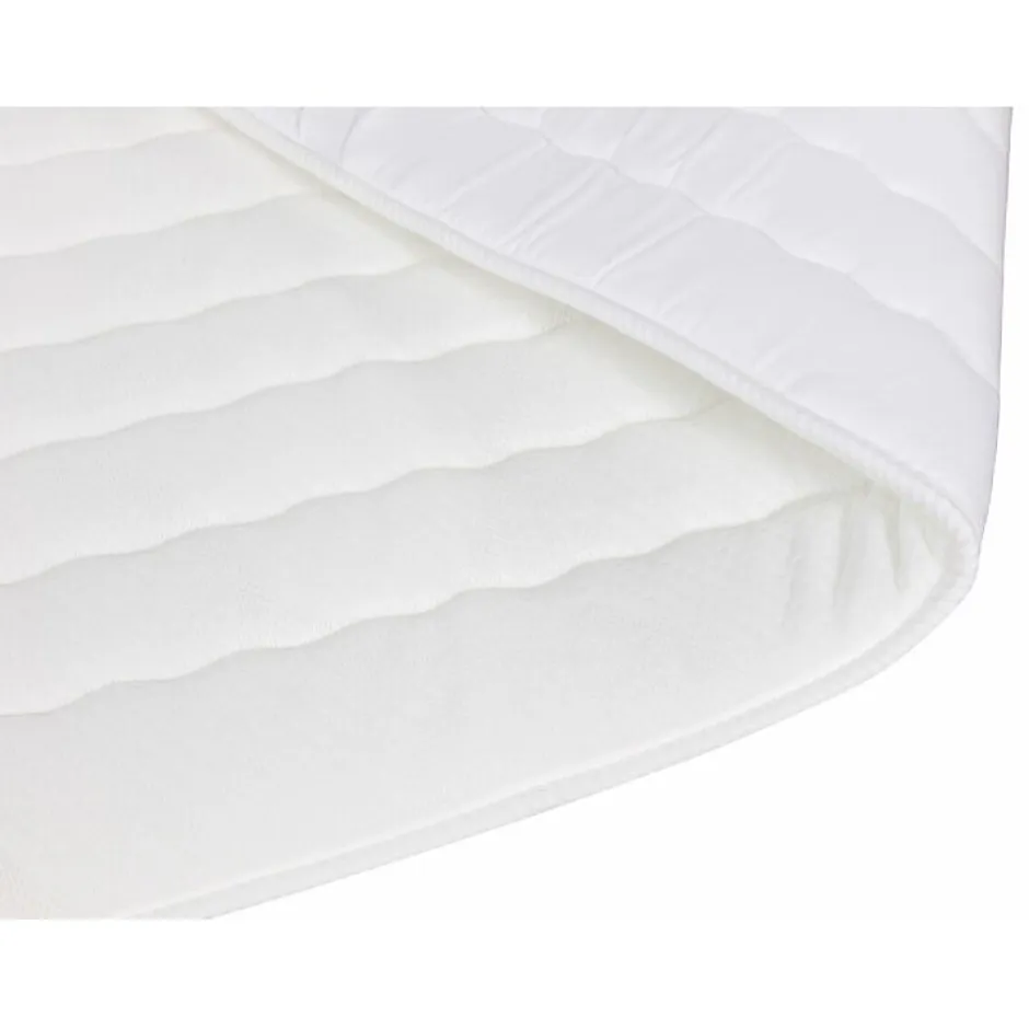 Mobilier1 Lit continental Baltimore 175, Double, Brun clair, Tissu, Disponible