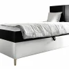 Mobilier1 Lit continental Baltimore 170, Unique, Gris, Faux cuir, Disponible