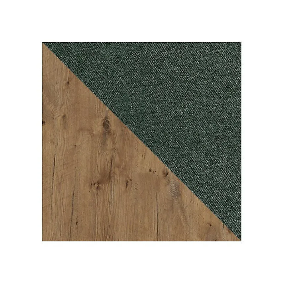 Mobilier1 Lit continental Baltimore 191, Double, Vert, Tissu, Disponible