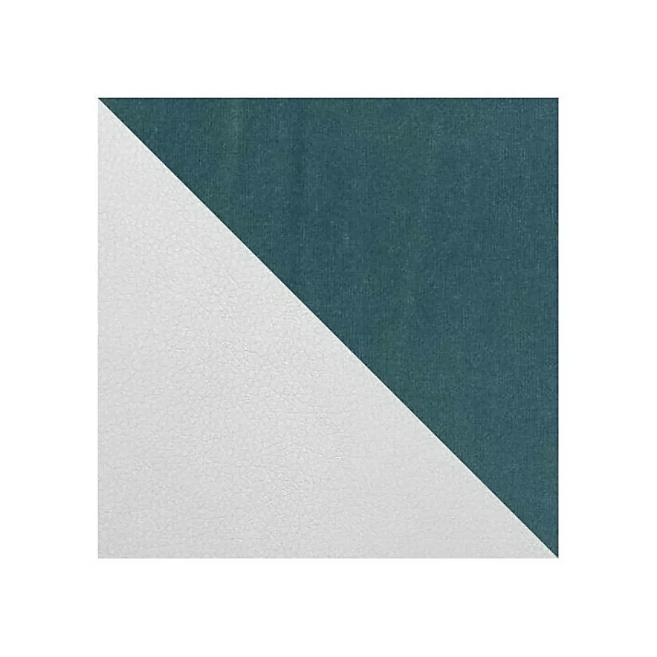 Mobilier1 Lit continental Baltimore 164, Unique, Turquoise, Faux cuir Sale