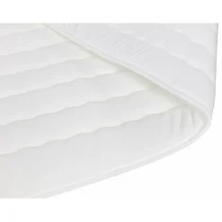 Mobilier1 Lit continental Baltimore 173, Double, Marron, Tissu, Disponible