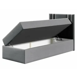 Mobilier1 Lit continental Baltimore 179, Unique, Rouge, Tissu, Disponible Online