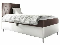 Mobilier1 Lit continental Baltimore 171, Unique, Pourpre, Faux cuir, Disponible Hot