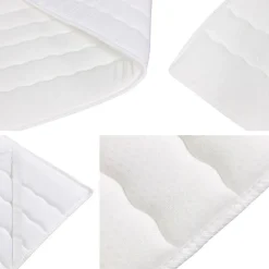 Mobilier1 Lit continental Baltimore 172, Unique, Brun clair, Faux cuir Outlet
