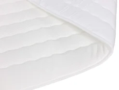Mobilier1 Lit continental Memphis 103, Double, Gris, Tissu, Disponible
