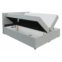 Mobilier1 Lit continental Memphis 116, Double, Vert, Tissu, Disponible