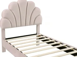Habitat Et Jardin Lit coquillage en velours