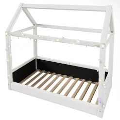 Blackcolors Lit de jour rembourré 90x200 cm, éclairage LED - beige