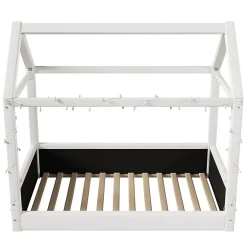 Blackcolors Lit de jour rembourré 90x200 cm, éclairage LED - beige