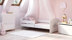 Kobi Lit d'enfant LUK avec balustrade 140x70 Princesse Outlet