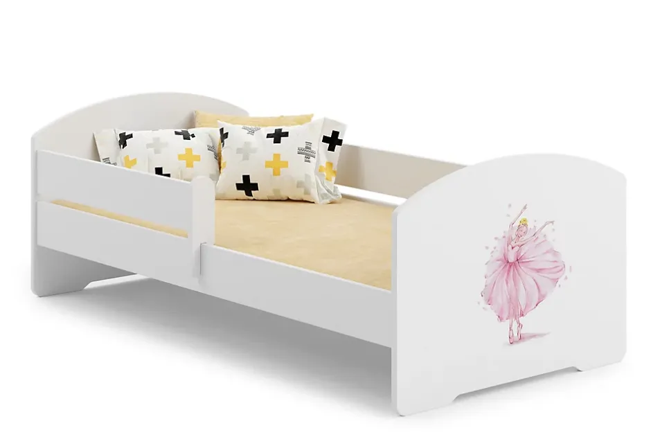 Kobi Lit d'enfant LUK avec barreaux 160x80 Princesse en couronne Sale