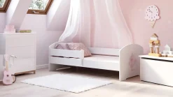 Kobi Lit d'enfant LUK avec barreaux 160x80 Princesse en couronne Sale