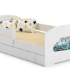 Kobi Lit d'enfant LUK avec tiroir et tringle 140x70 Police