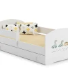 Kobi Lit d'enfant LUK avec tiroir et tringle 160x80 Dinosaures