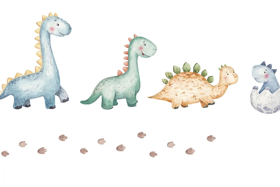 Kobi Lit d'enfant LUK avec tiroir et tringle 160x80 Dinosaures