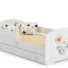 Kobi Lit d'enfant LUK avec tiroir et barreau 140x70 Eléphant