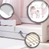 Kobi Lit d'enfant LUK avec tiroir et tringle 140x70 Fille avec licorne Online