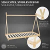 Ml-Design Lit d'enfant Tipi 90x200 cm naturel simple bois de pin avec sommier à lattes style indien Discount
