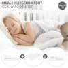 Ml-Design Lit d'enfant 90x200 cm blanc en bois de pin avec toit et sommier protection contre chutes