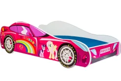 Enfant Kobi Lit d'enfant Pink Car 140x70 avec matelas