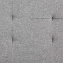 Nature Pro Lit Double 140 x190 cm Tissus Gris Moderne + Sommier Chambre Best