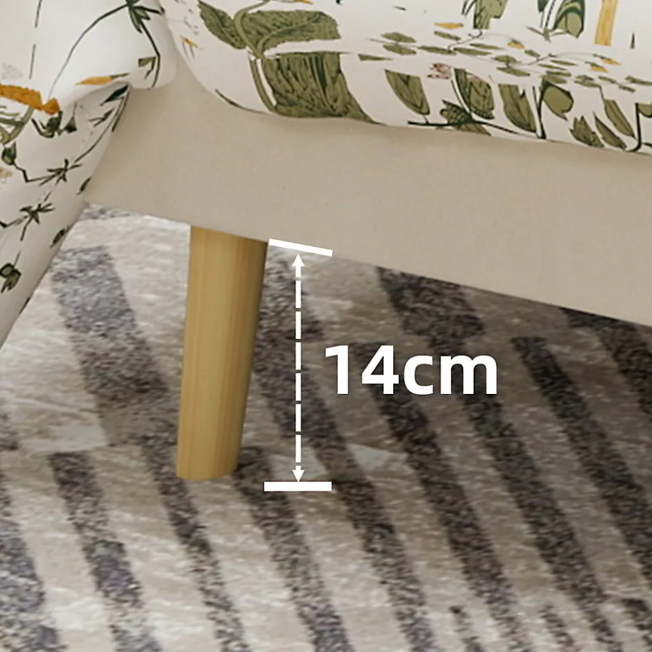 Okwish Lit Double Adulte 160x200 cm - Lit Bas Capitonné Moderne et Confortable, Sans Vérin, Sans Matelas, Tissu Beige