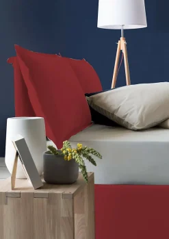 Talamo Italia Lit double Askari, Lit coffre en tissu, Ouverture frontale, Convient pour matelas 140x190 cm, 100% Made in Italy, Rouge Clearance