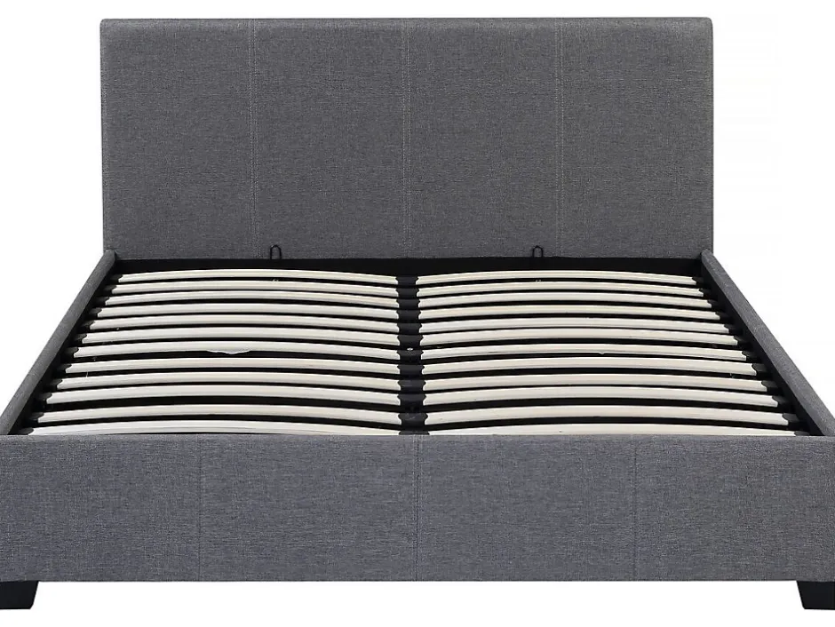 Habitat Et Jardin Lit double avec coffre "Carla" 140 x 190 Gris New