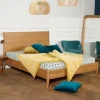 Robin des bois Lit double DALHIA Style scandinave en bois, 160 x 200 New