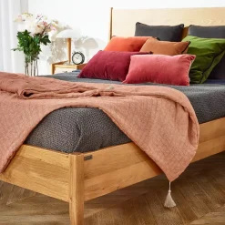 Robin des bois Lit double DALHIA Style scandinave en bois, 160 x 200 New