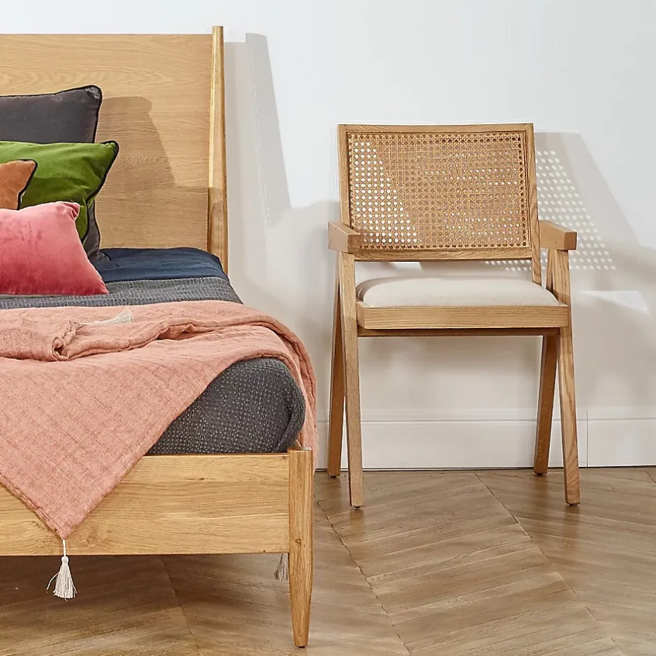 Robin des bois Lit double DALHIA Style scandinave en bois, 160 x 200 New