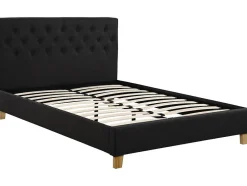 Habitat Et Jardin Lit double "Emmy" 140 x 190 cm Gris