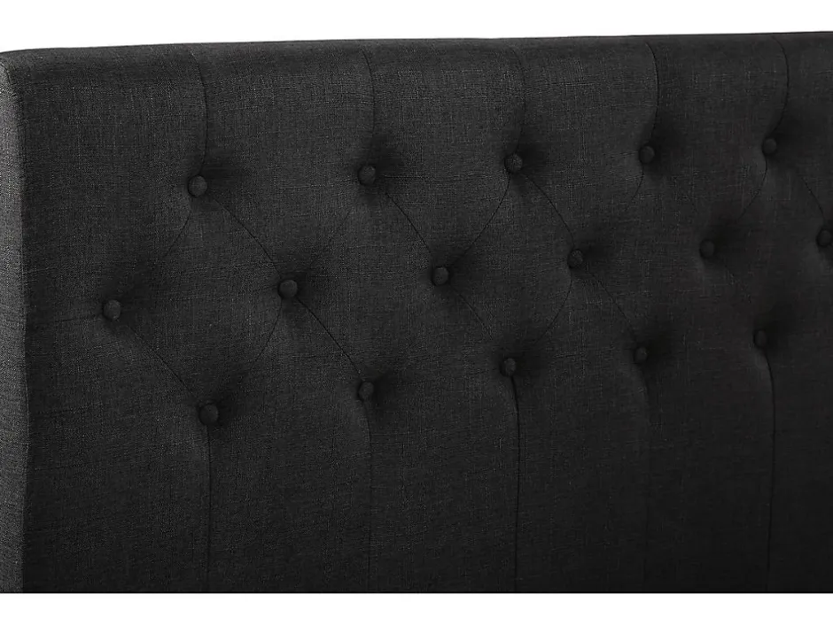 Habitat Et Jardin Lit double "Emmy" 140 x 190 cm Gris