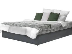 Habitat Et Jardin Lit double en PVC avec coffre "Ava" 140 x 190 cm Gris