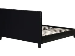 Habitat Et Jardin Lit double en pvc "Julia" 140 x 190 cm Noir Discount