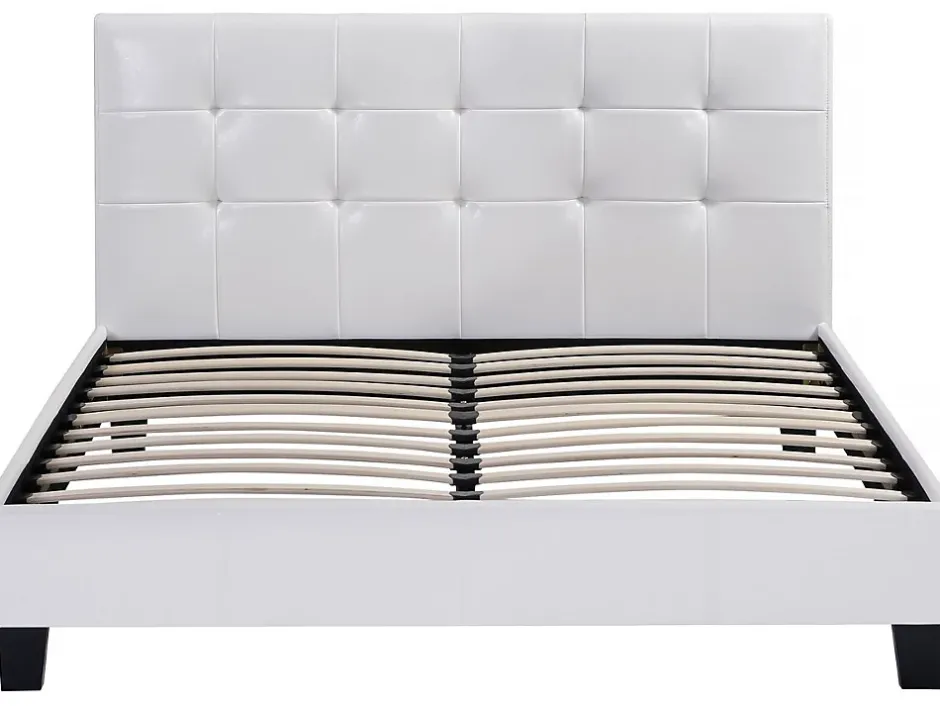 Habitat Et Jardin Lit double en pvc "Julia" 180 x 200 Blanc Outlet