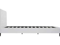Habitat Et Jardin Lit double en pvc "Julia" - 140 x 190 cm - Blanc Online