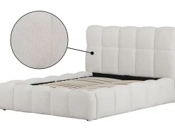 Palozi Home Lit double en tissu avec coffre 