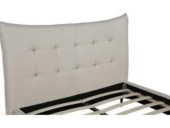 Palozi Home Lit double en tissu capitonné " Aspen" 160 x 200 cm Beige Best