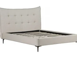 Palozi Home Lit double en tissu capitonné 