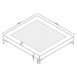 [En.Casa] Lit double Lilla 180 x 200 cm gris foncé en.casa Hot