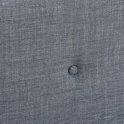 IDMarket Lit double scandinave OSLO avec tête de lit et sommier 160 x 200 cm tissu gris anthracite