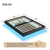 ProximaX Lit double 160x200 cm beige design flottant avec LED, cadre métal, sommier à lattes bois et espace de rangement (sans tête de lit) Best
