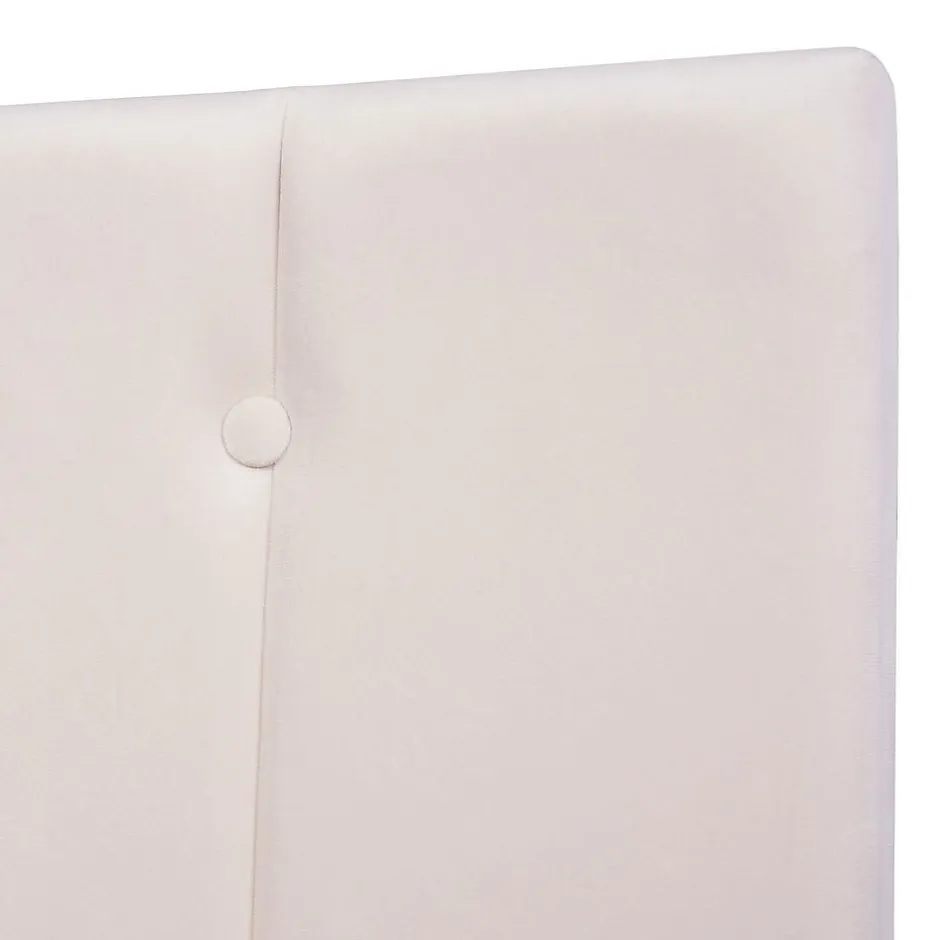 Blackcolors Lit Double 140x200cm Hydraulique LED Velours Blanc Crème Outlet