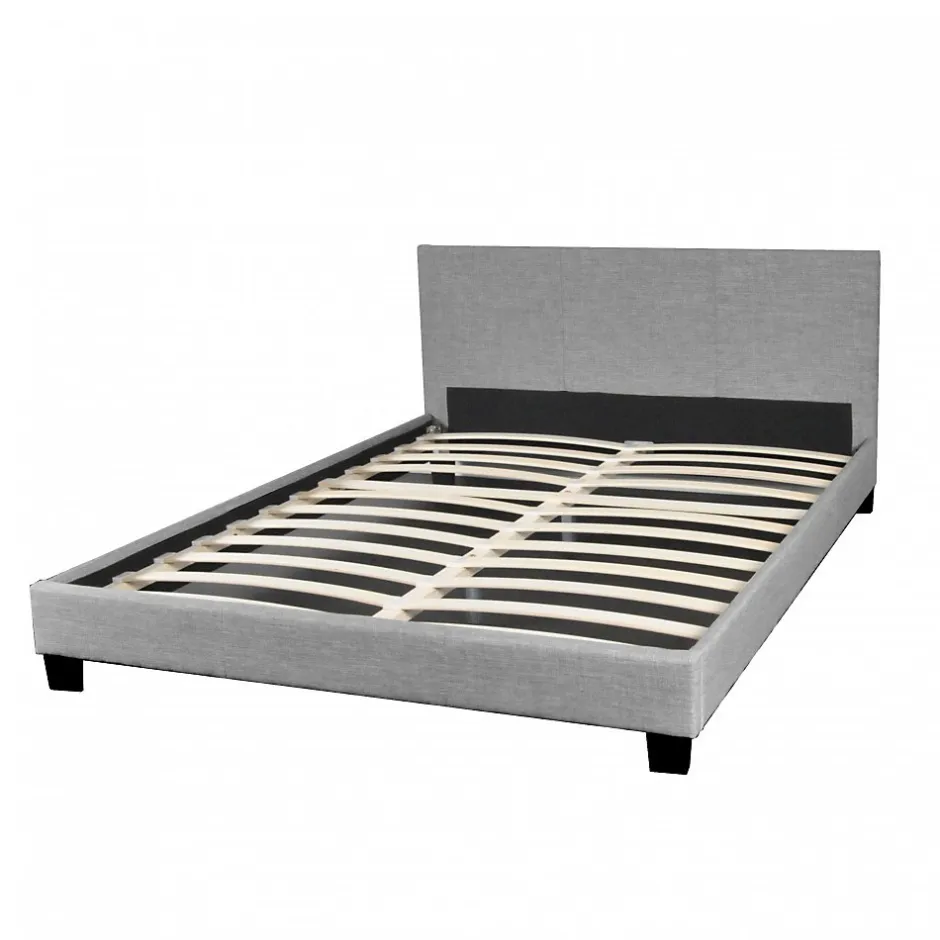 Weber Industries Lit DUBLIN 140x190 + 1 sommier / Gris clair
