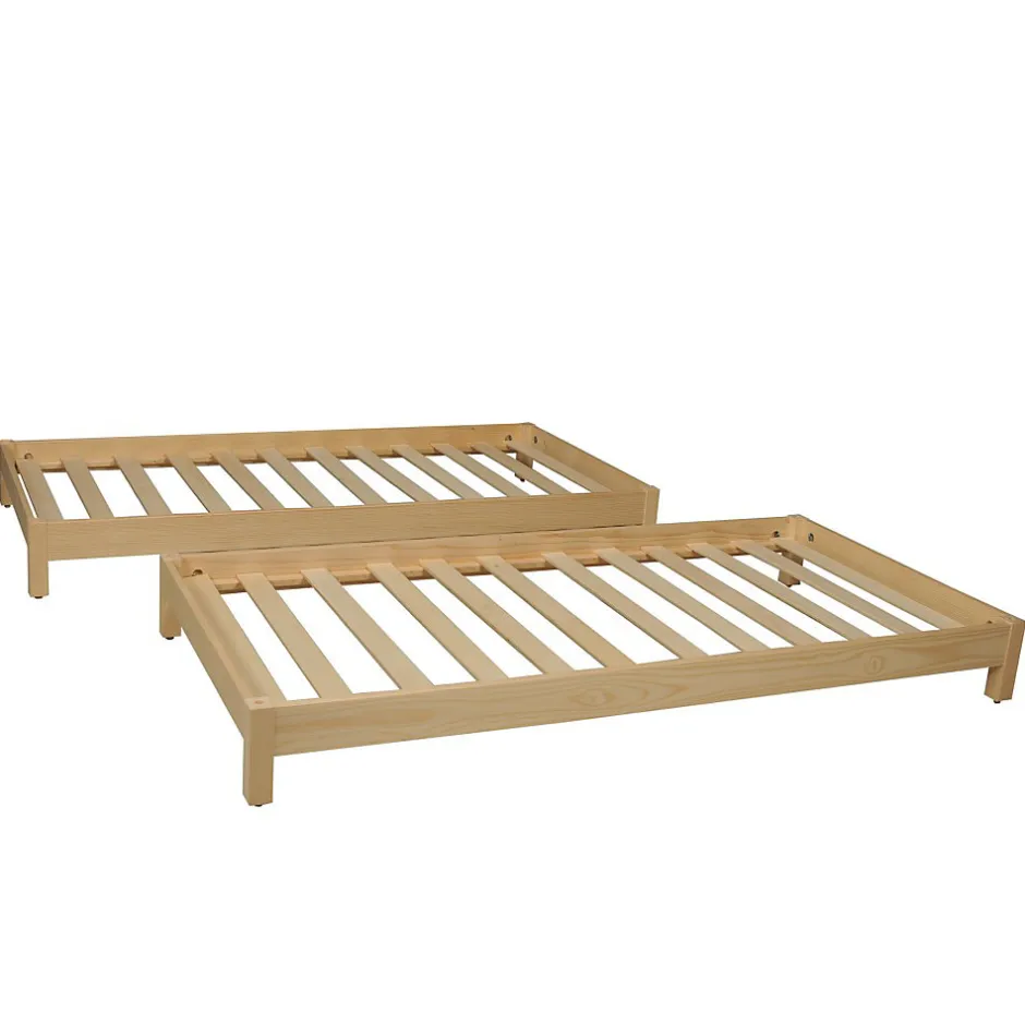 Weber Industries Lit empilable JONAS 80x200 (lot de deux lits)+ 2 sommiers / Naturel