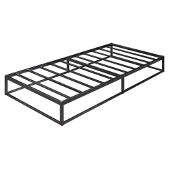 [En.Casa] Lit en métal Trerunta acier 90 x 200 cm noir en.casa Best