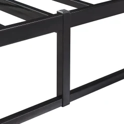 [En.Casa] Lit en métal Trerunta acier 90 x 200 cm noir en.casa Best