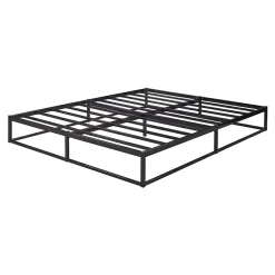 [En.Casa] Lit en métal Trerunta acier 160 x 200 cm noir en.casa